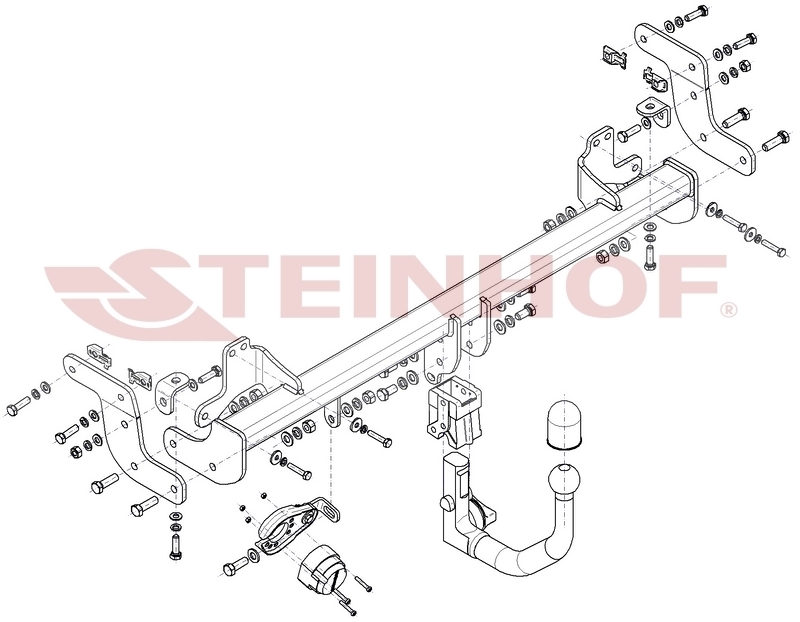 Vertikalna vlečna kljuka Peugeot 208 - 5 vrat (UB_, UP_, UW_, UJ_) - od 06/2019